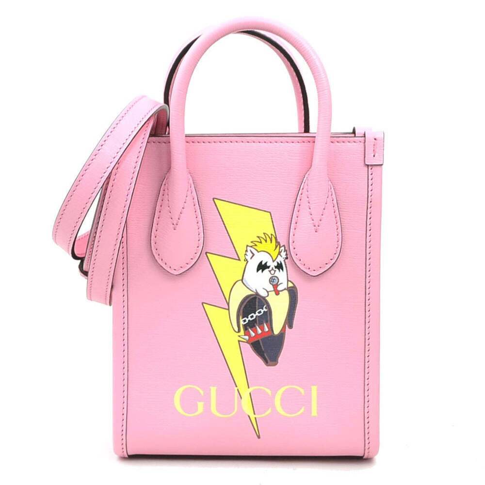 GUCCI Pink Leather Shoulder Bag
